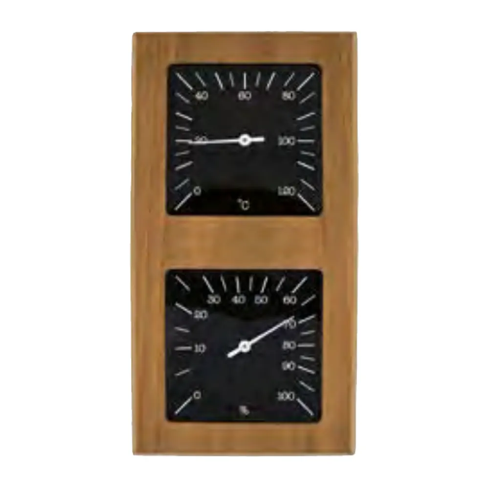Thermo-hygrometer. Thermo Aspen. Vertical. Black dial.