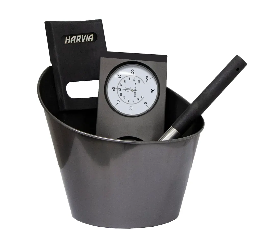 Sauna set Black Steel