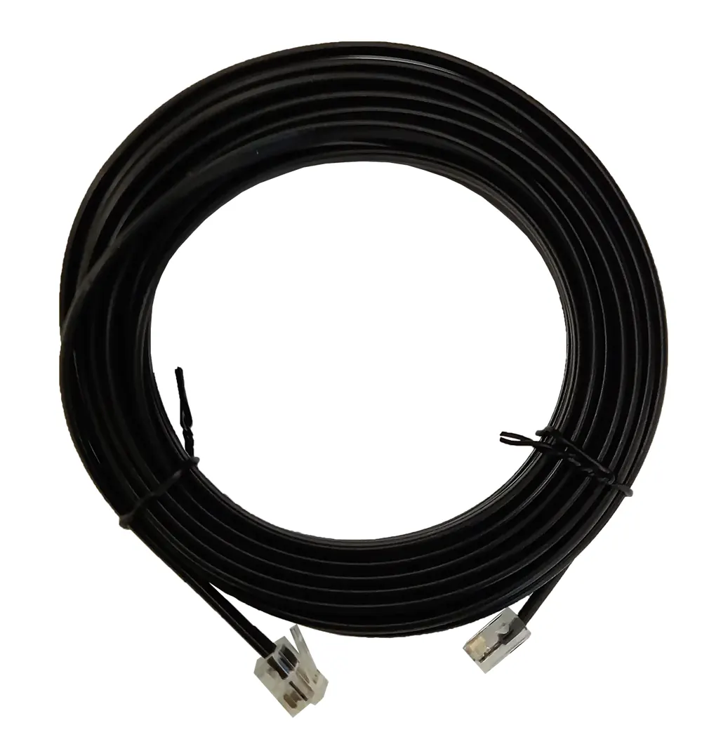 Data cable RJ10 4P4C 5 m black